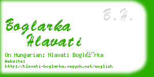 boglarka hlavati business card